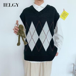 Ielgy เสื้อแจ็กเก็ต คอวี ผ้าถัก เข้ากับทุกการแต่งกาย สําหรับผู้ชาย