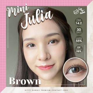 คอนแทคเลนส์ รุ่น Mini Julia Brown (ขนาดมินิ) - คิตตี้ คาวาอิ Kitty Kawaii (Vial)