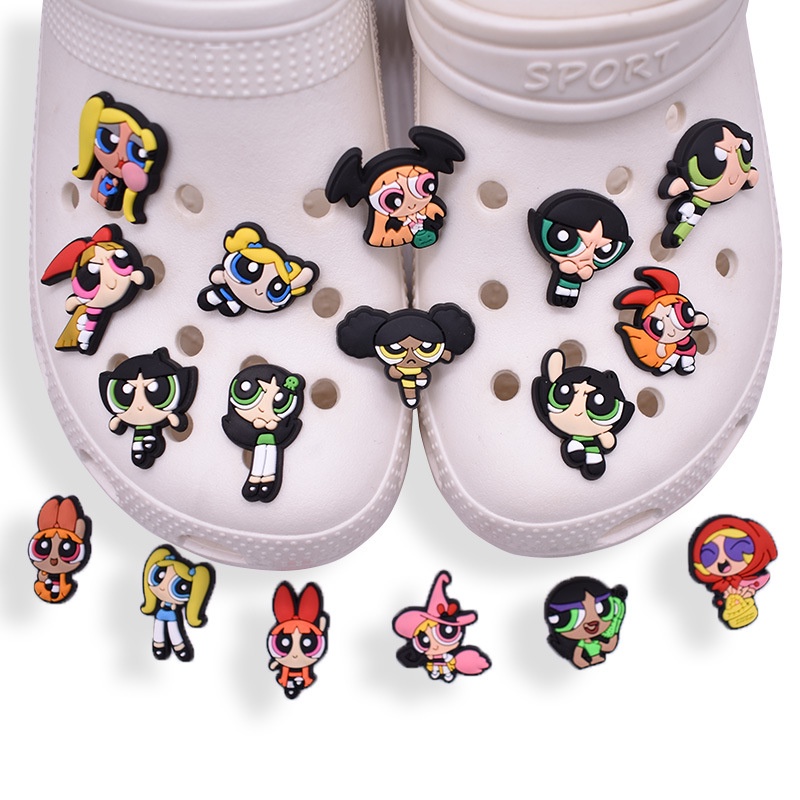กระดุมติดรองเท้า Croc Jibz Pins หลากสีสัน DIY