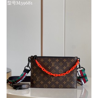 พรี​ ราคา7900 Lv louis vuitton virgil Abloh M59681 หนังวัว กระเป๋าสะพาย กระเป๋าสะพายไหล่