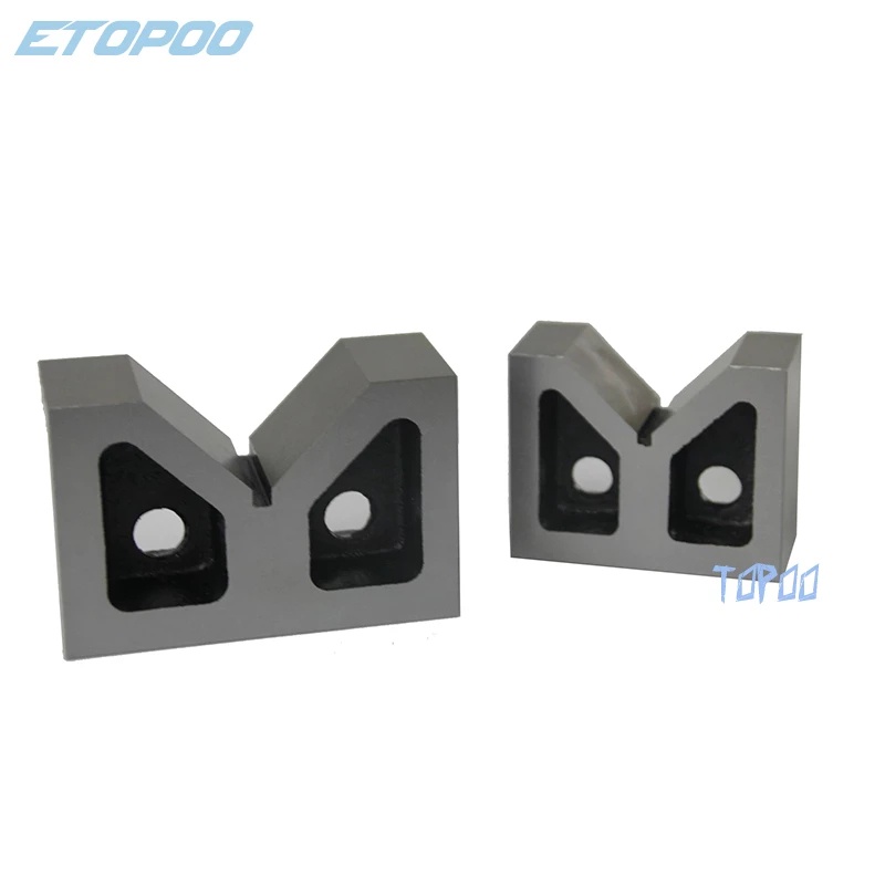 1 ชิ้น 4 "เหล็กหล่อ V-Blocks Ground B ประเภท V เหล็ก 90 องศา 4 นิ้ว เกจวัด V-frame