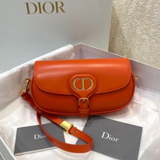 พรี​ ราคา9400 Dior Bobby หนังวัว กระเป๋าสะพาย กระเป๋าสะพายไหล่21*5*12cm