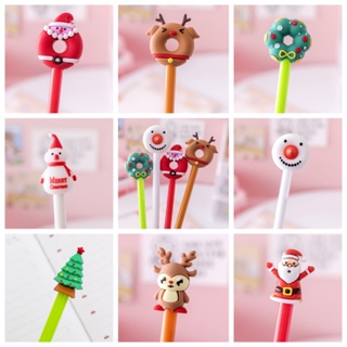 เซต8แท่ง Christmas Pen ปากกาเจล 0.5 mm. ซานตาคลอส santa คริสมาสต์