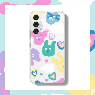 เคสโทรศัพท์มือถือแบบนิ่ม ใส ลายกระต่ายน่ารัก สําหรับ Samsung S20 FE S21 FE S9 S8 S10 S20 S21 Plus S22 Ultra Note 8 9 10 Plus 20 Ultra 5G