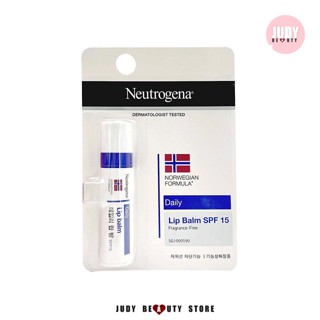 Neutrogena Daily Lip Balm SPF15 4 g. ลิปบาล์ม บำรุงริมฝีปากชุ่มชื่นยาวนาน