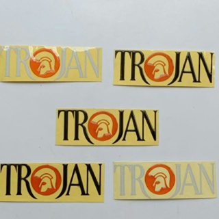 สติกเกอร์ Trojan ลายนูน สไตล์วินเทจ คุณภาพดี