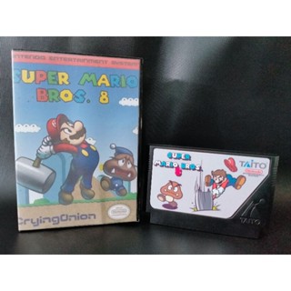 Super Mario Bros 8 ตลับ IC แนวต่างโลก การผจญภัยใหม่ของ มารีโอ้เริ่มขี้นแล้ว ถือค้อนทุบหัวปากสิ่งของได้