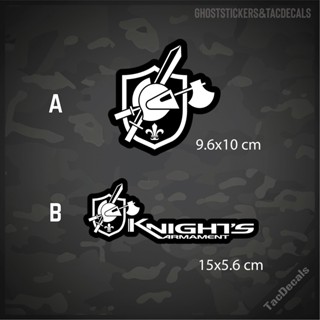 สติกเกอร์knight armament / KAC สติกเกอร์Tactical แต่งรถยนต์ มอเตอร์ไซค์ กล่องปืน งานพิมพ์