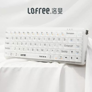 Lofree คีย์บอร์ดบลูทูธไร้สาย 1% เนื้อแมตต์ 68 คีย์ ไฟแบ็คไลท์ สําหรับ Pc Gamer Laptop