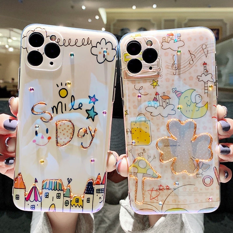 เคสโทรศัพท์มือถือ ลายปราสาทดนตรี สําหรับ IPhone 12 13 11 Pro Max