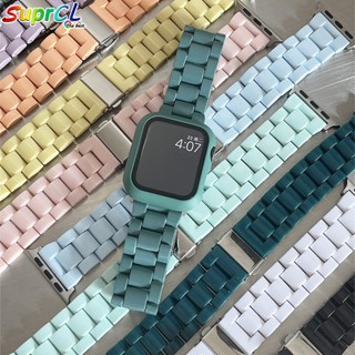 สายนาฬิกาข้อมือ เรซิน สีหวาน สําหรับ Apple Watch 41 มม. 45 มม. 38 มม. 42 มม. 44 มม. 40 มม. 49 มม. iwatch series 8 se 7 6 5 4 3