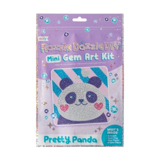 Razzle Dazzle DIY  Mini Gem Art Kit  ชุดประดิษฐ์ ติดเพชร ขนาดพกพา ลาย  Pretty Panda