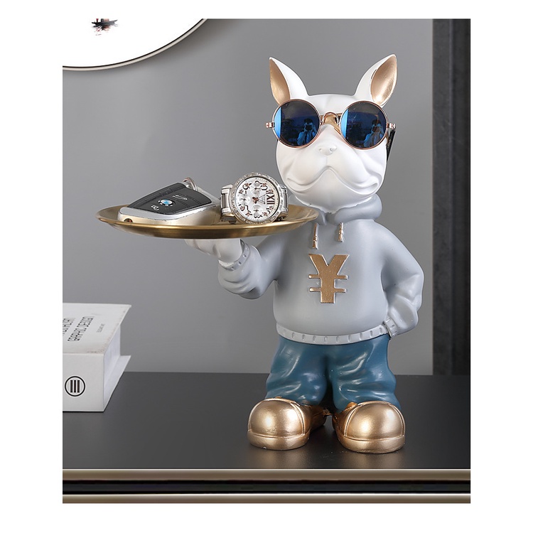 กระปุกออมสินเรซิ่น รูปหมีโหด สร้างสรรค์ เครื่องประดับ สําหรับตกแต่งบ้าน - รูปที่ 5