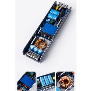 LED แหล่งจ่ายไฟ บางมาก หม้อแปลงไฟเชิงเส้น 220V ถึงDC 12V 24V แถบไฟแบบบางเฉียบสลับแหล่งจ่ายไฟ