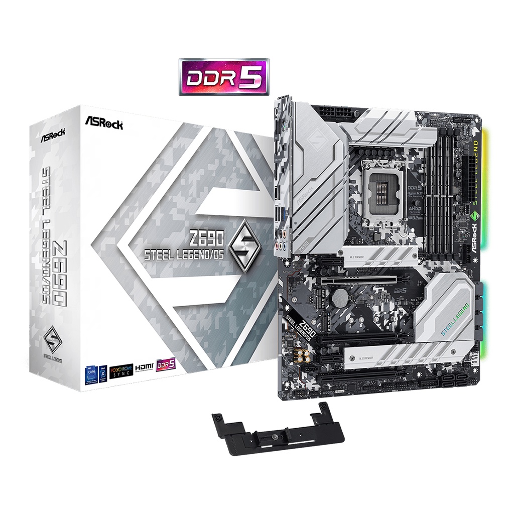 MAINBOARD (เมนบอร์ด) 1700 ASROCK Z690 Steel Legend/D5 ประกัน 3 ปี
