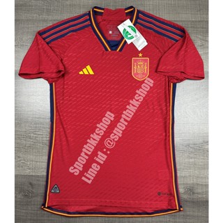 [Player] - เสื้อฟุตบอล ทีมชาติ Spain Home สเปน เหย้า ชุดฟุตบอลโลก เกรดนักเตะ ปี 2022