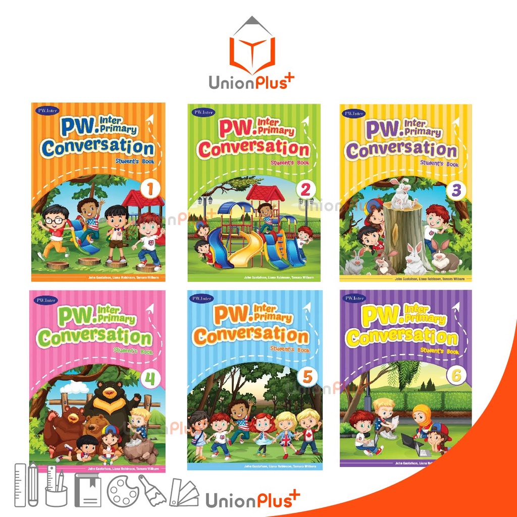 หนังสือเรียน PW. Inter Primary Conversation ป.1 ป.2 ป.3 ป.4 ป.5 ป.6 Student's Book สำนักพิมพ์ PW. Inter