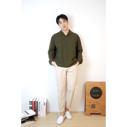 🧁chiffon boy collar shirt