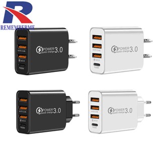 Universal 3 USB Port+PD20W Type-C อะแดปเตอร์ชาร์จมือถือ