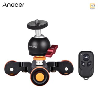 Andoer L4 PRO กล้องสไลด์วิดีโอไร้สาย 3 ความเร็ว พร้อมสเกลบอกสถานะ สําหรับกล้อง DSLR สมาร์ทโฟน Mi
