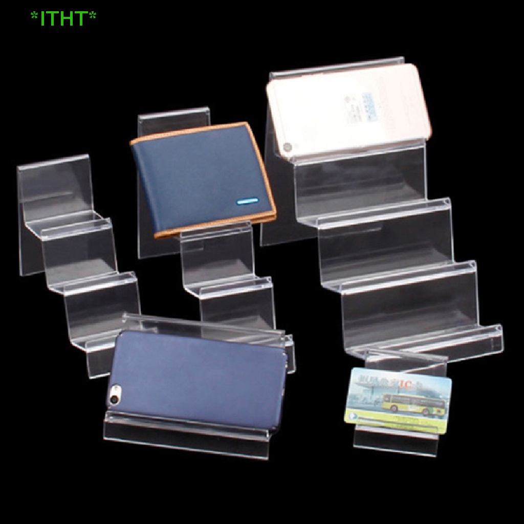 Itht> ใหม่ ชั้นวางอะคริลิค หลายชั้น สําหรับวางโทรศัพท์มือถือ กระเป๋าสตางค์