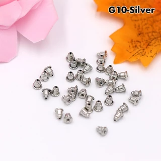 🧡พร้อมส่ง🧡แป้นทับหลังต่างหู แป้นต่างหู ทับหลัง ทับต่างหู 100 ชิ้น