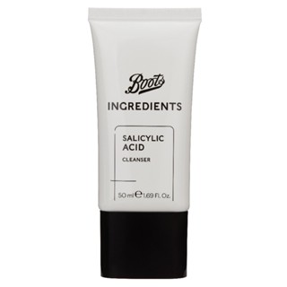 Boots Ingredients Salicylic Acid Cleanser 50ML บู๊ทส์ อินกรีเดียนส์ ซาลิไซลิค แอซิด คลีนเซอร์ 50 มล.