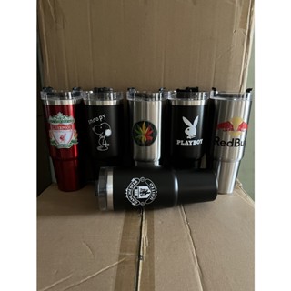 เเก้วมาใหม่ ขนาด 890ml 30ออนซ์ เก็บความเย็นได้ดี เเถมหลอดพลาสติก