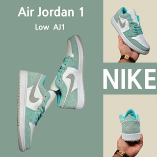 （ยิงจริง）Nike Air Jordan 1 Low AJ1 ทิฟฟานี่ กรีน ของแท้100%💯รองเท้าผ้าใบ รองเท้า รองเท้าวิ่ง รองเท้า nike-1-4