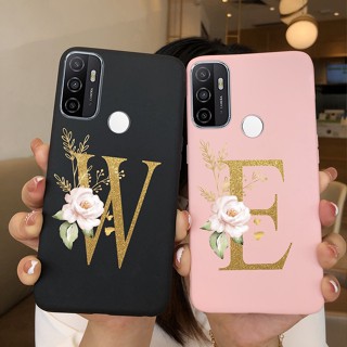 เคสโทรศัพท์มือถือ ซิลิโคน พิมพ์ลายตัวอักษร สําหรับ oppo A53 2020 a53s 2020 A 53 53s A53 s A53