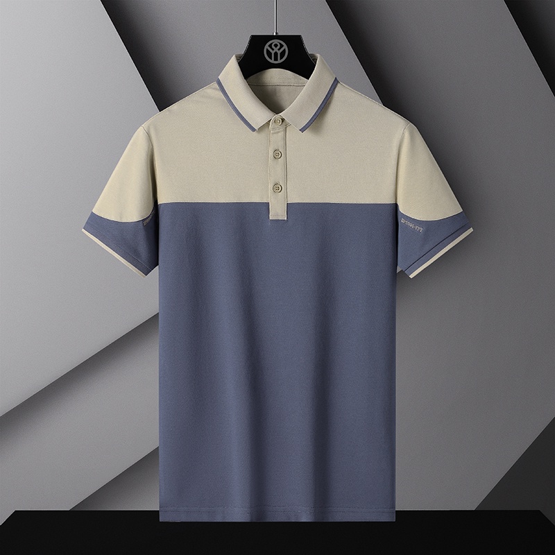 BKorea Style 2022 Brand Fashion Polo Shirts Short Sleeve Men's Patchwork Summer Polyester Breathable Tops Tee Oversi #2