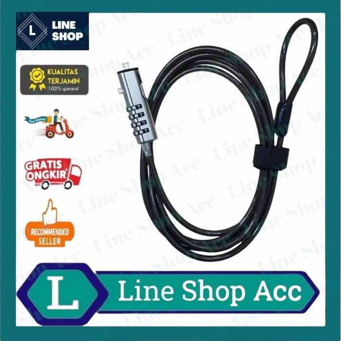 Dell Laptop Lock 3.5mm 1.8M Pin LU 198