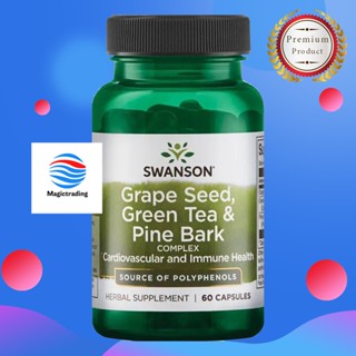 Swanson  Grape Seed, Green Tea &amp; Pine Bark Complex / 60 Caps