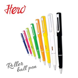 ปากกาโรลเลอร์ HERO Roller Ball Pen หัวปากกาโรลเลอร์บอล 0.5 mn หมึกน้ำเงิน