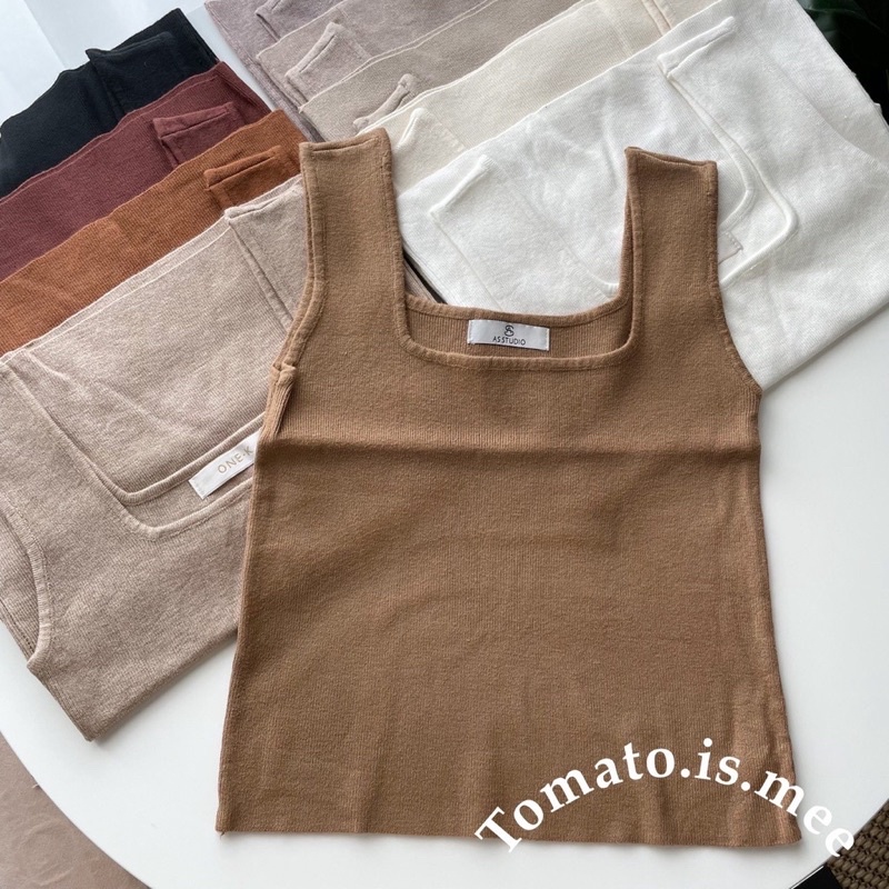 เสื้อกล้ามไหมพรม ป้าย as studio