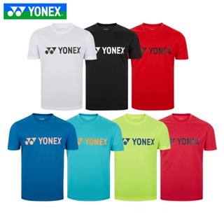 Yonex เสื้อกีฬา เสื้อกีฬา แขนกุด แห้งเร็ว สําหรับผู้ชาย และผู้หญิง