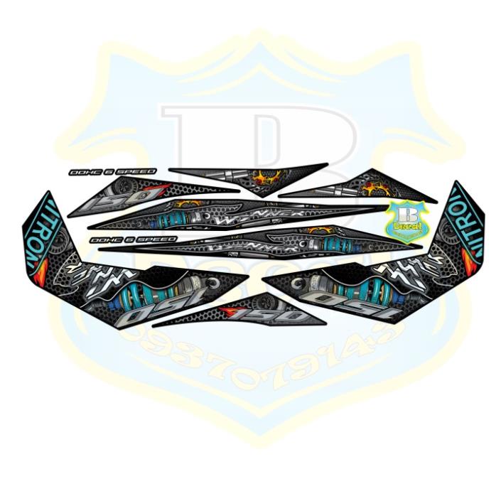 Black nitron Fork ผู้ชนะ ถอดได้แสตมป์