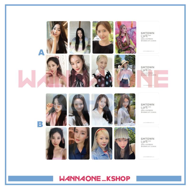 Photocard SNSD Girls Generation SMTOWN live AR Badge Set yoona ทิฟฟานี่ taeyeon seoh hyoyeon sunny y