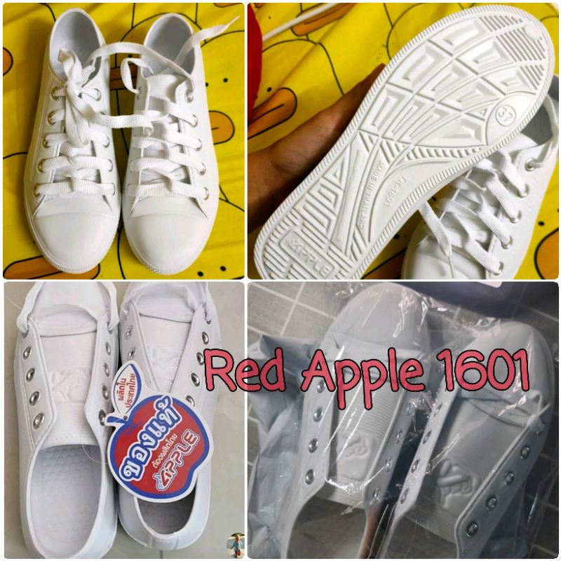 รองเท้ากันน้ำ ใส่ได้ทุกโอกาส​ ทำงาน​ เรียน​ เที่ยวเล่น​ เบามาก ใส่สบายเท้ามาก 36-41 ใส่ได้ทั้งชายหญิง Red Apple TK1601