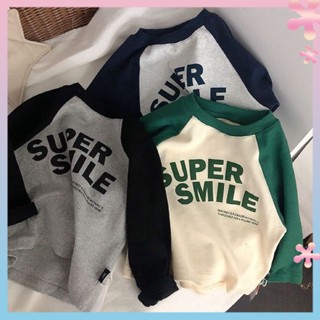 Spring and Autumn childrens T-shirt long sleeve pure cotton thin letters boys and girls Children Baby base shirt super soft cotton