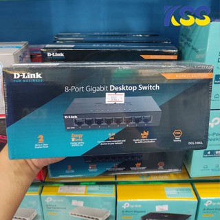 D-LINK DGS-108GL 8 Port Gigabit Metal Unmanaged Desktop Switch 10/100/1000 Mbps