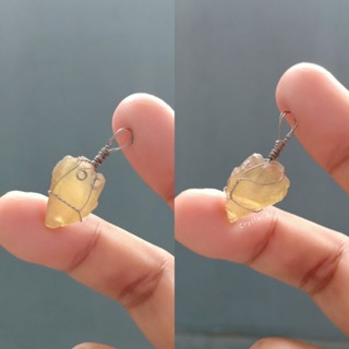 Yellow Apatite | เยลโล่ อพาไทต์ จี้หินดิบ เครื่องประดับ อัญมณี สีเหลือง