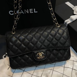 Chanel classic 10” ดำอะไหล่ทอง  Size 25cm