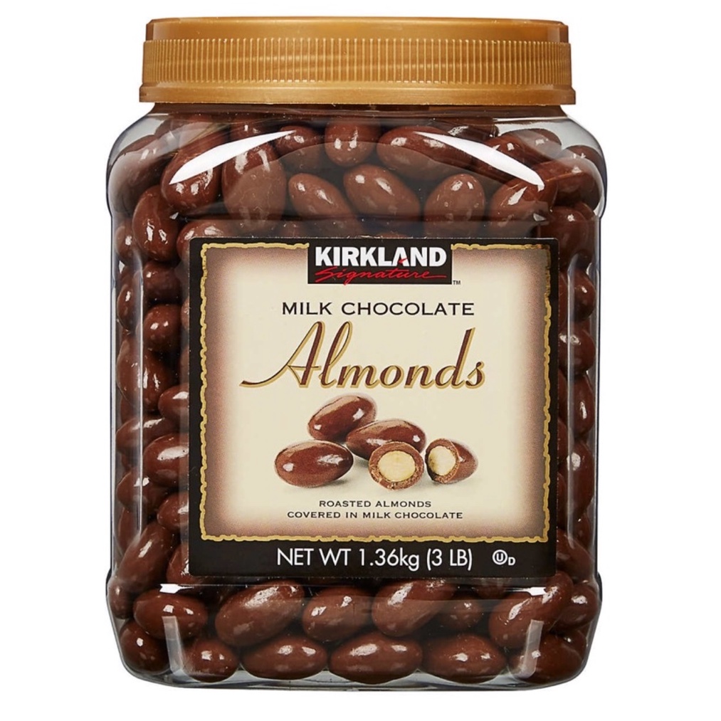 ช็อคโกแลตไส้แอลมอนด์ Kirkland Milk Chocolate Raisins ขนาด 1.36กก.