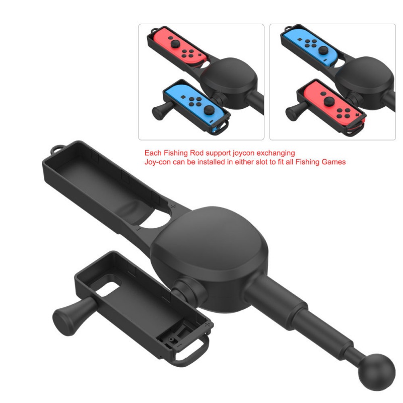 NS Switch Fishing Rod for Bass Pro Shops /Legendary Fishing for Nintendo Switch OLED Joy-Con Fishing Game Controller Accessories