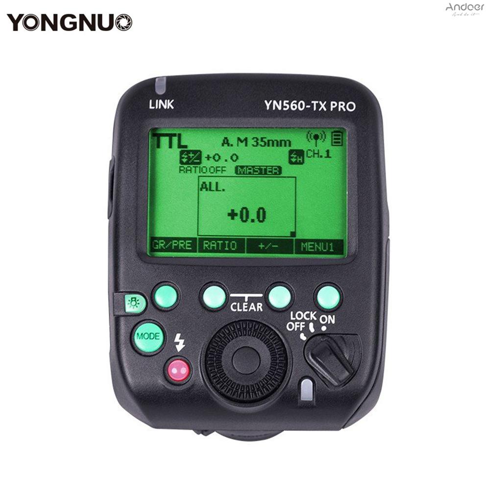YONGNUO YN560-TX PRO S Wireless Flash Trigger Controller Speedlite Transmitter Replacement for  Camera to YONGNUO YN862C/YN968C/YN968N/YN200/YN560 III IV/ YN860Li/YN720/YN660/Y