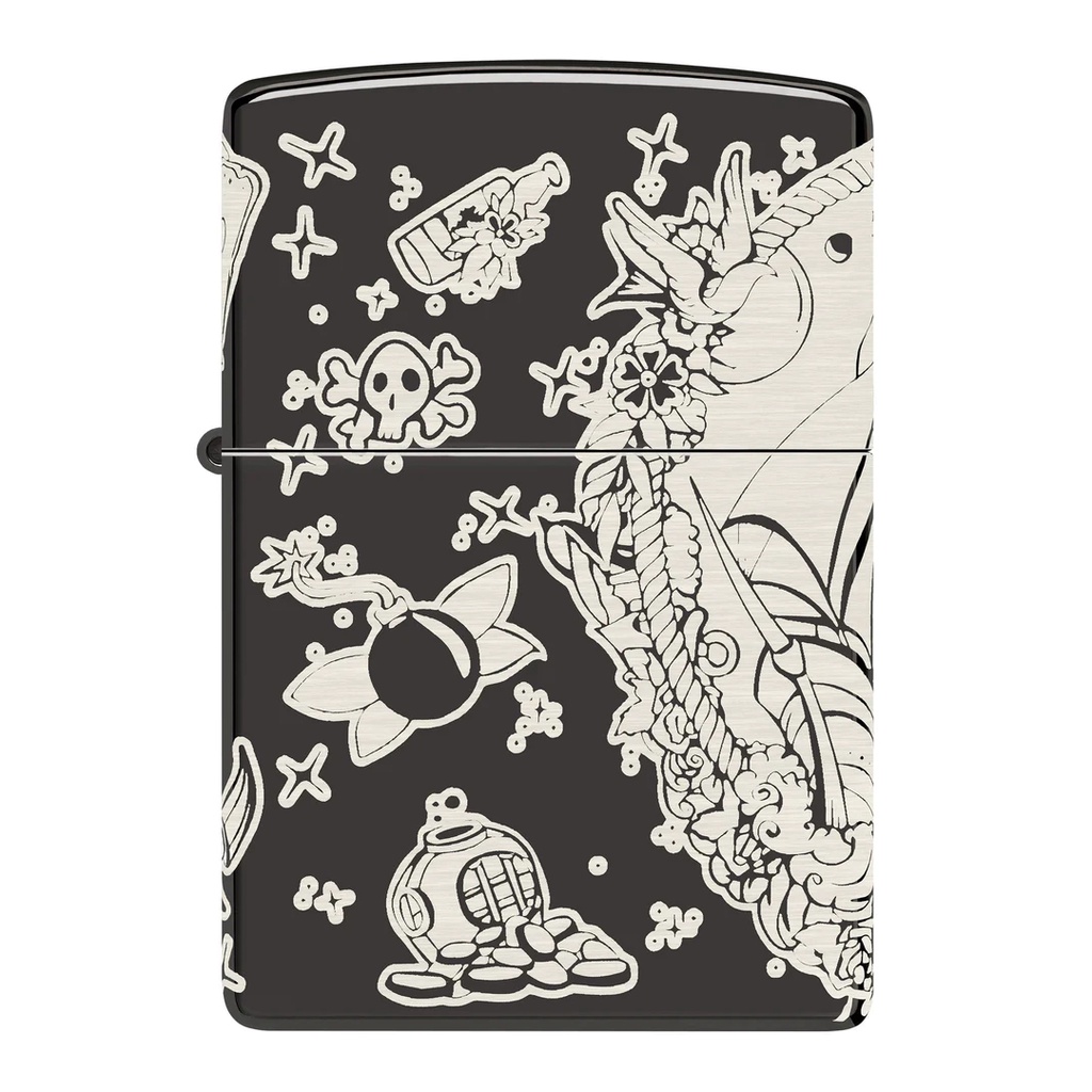 ซิปโป้ รุ่น 48398 Tattoo Theme Design ของแท้ รับประกันตลอดชีวิต นำเข้าและจำหน่ายโดยตัวแทนจำหน่าย