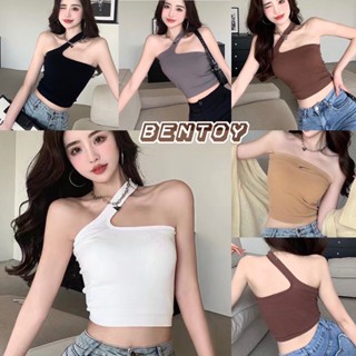 Bentoy(bratop1837)บราเดี่ยว เสื้อสายเดี่ยวมีฟองน้ำ ดีเทลสายข้างเดี่ยว