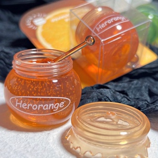 HERORANGE HR286 ลิปบาล์มน้ำผึ้ง กลิ่นผลไม้ ลิปมาส์ก บำรุงปาก ริมฝีปากชุ่มชื้น ปากเนียนนุ่ม  Moisturize Honey Lip