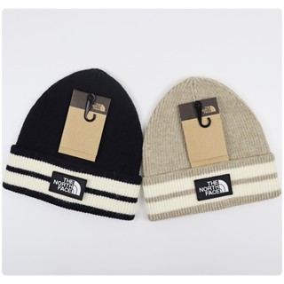 The north face หมวกบีนนี่ผ้าถัก ลายขวาง สําหรับผู้ใหญ่
